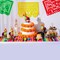 6 Pcs Mexican Decor Fiesta Decorations Include 6 Donkey Pinatas 12 Large Fiesta Maracas 2 Mexican Serape Table Runners 6 Mexican Sombrero Hats for Mexican Decorations Favors(Boho)